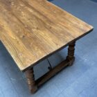 Oude Spaanse iepen houten eettafel