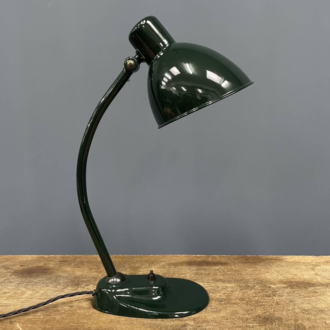 Donkergroene Kandem bureaulamp model 1089