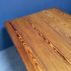 Antieke pitch pine stoffen tafel met twee laden