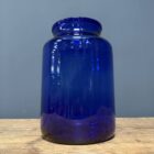 Oude blauw glazen weckpot