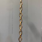 Klein formaat persglazen Holophane hanglamp met ketting en plafondkap