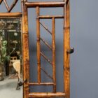 Staande bamboe kapstok met spiegel en lade