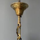 Antieke Belgische Holophane hanglamp