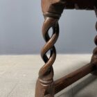 Eikenhouten Engelse joint stool