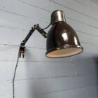 Industriële zwarte Fabrilux wandlamp