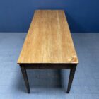 Franse eikenhouten boeren tafel met fruithouten blad