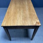 Franse eikenhouten boeren tafel met fruithouten blad