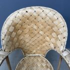 Gevlochten volkskunst houten stoel