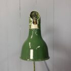 Donkergroene drie-arms Mek Elek machinelamp