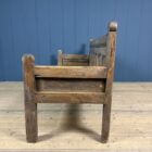 Antieke Spaanse houten bank uit de 19e eeuw