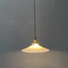 Partij antieke wit opaline glazen hanglampen