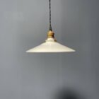 Partij antieke wit opaline glazen hanglampen