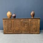 Rustieke beschilderde grenen houten toonbank met laden