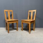 Set van twee beschilderde Zweedse stoelen