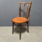 Set van 4 Franse cafe stoelen met sierlijke zittingen