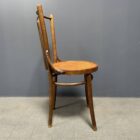 Set van 4 Franse cafe stoelen met sierlijke zittingen