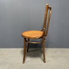 Set van 4 Franse cafe stoelen met sierlijke zittingen