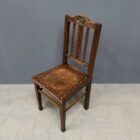 Set van 6 antieke houten Luterma stoelen