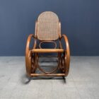 Vintage Thonet stijl schommelstoel