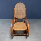 Vintage Thonet stijl schommelstoel