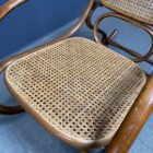 Vintage Thonet stijl schommelstoel