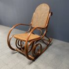 Vintage Thonet stijl schommelstoel