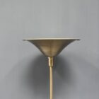 Vernikkelde antieke art deco vloerlamp