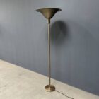 Vernikkelde antieke art deco vloerlamp