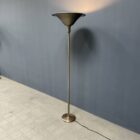 Vernikkelde antieke art deco vloerlamp