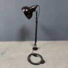 Vroege Rademacher wandlamp met grote emaille kap