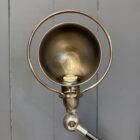 Gepolijste 5 arms Jieldé vloerlamp met blauw merk plaatje