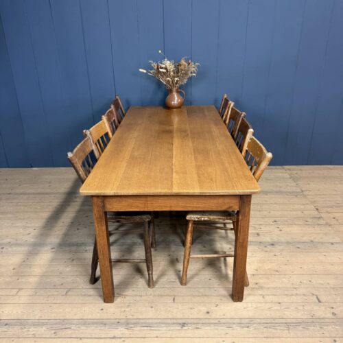 Eikenhouten Hollandse cafe tafel