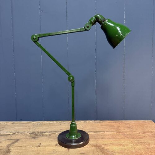 Groene Engelse 3-arms Invisaflex machinelamp