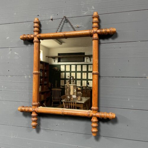Franse faux bamboo spiegel